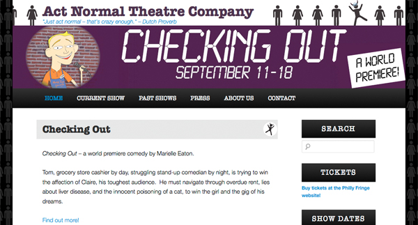 Act Normal Theater website